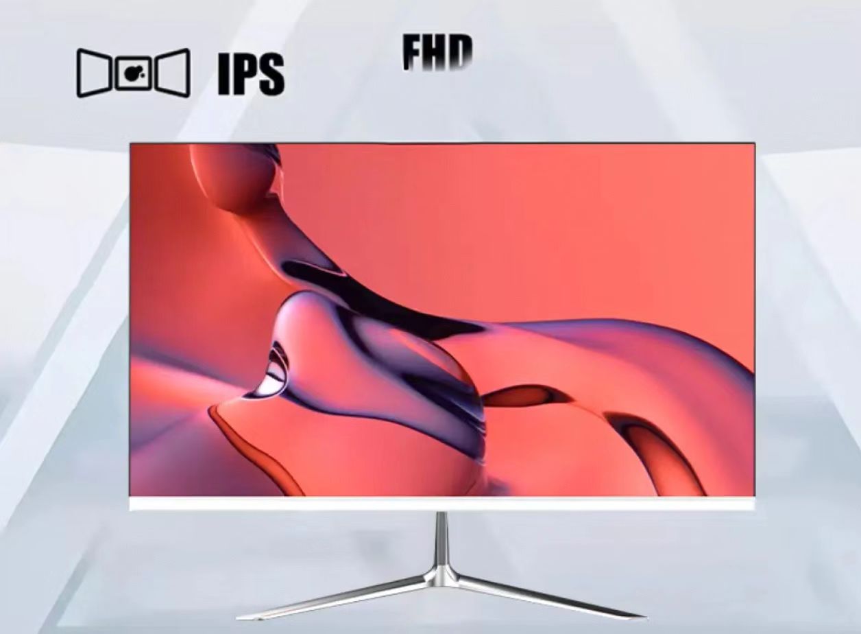 Crenet Computer Monitor WCH2381, 24 inch IPS, FHD 1080P, Ultra Thin Frameless, Max 75Hz, 1ms Response Time