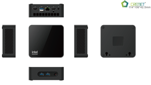 Crenet Mini PC Windows 10 /Windows 11 /Linux Intel Alder-N Lake N95 ,MX-ANB03C Mini Pc  16GB RAM 512GB SSD