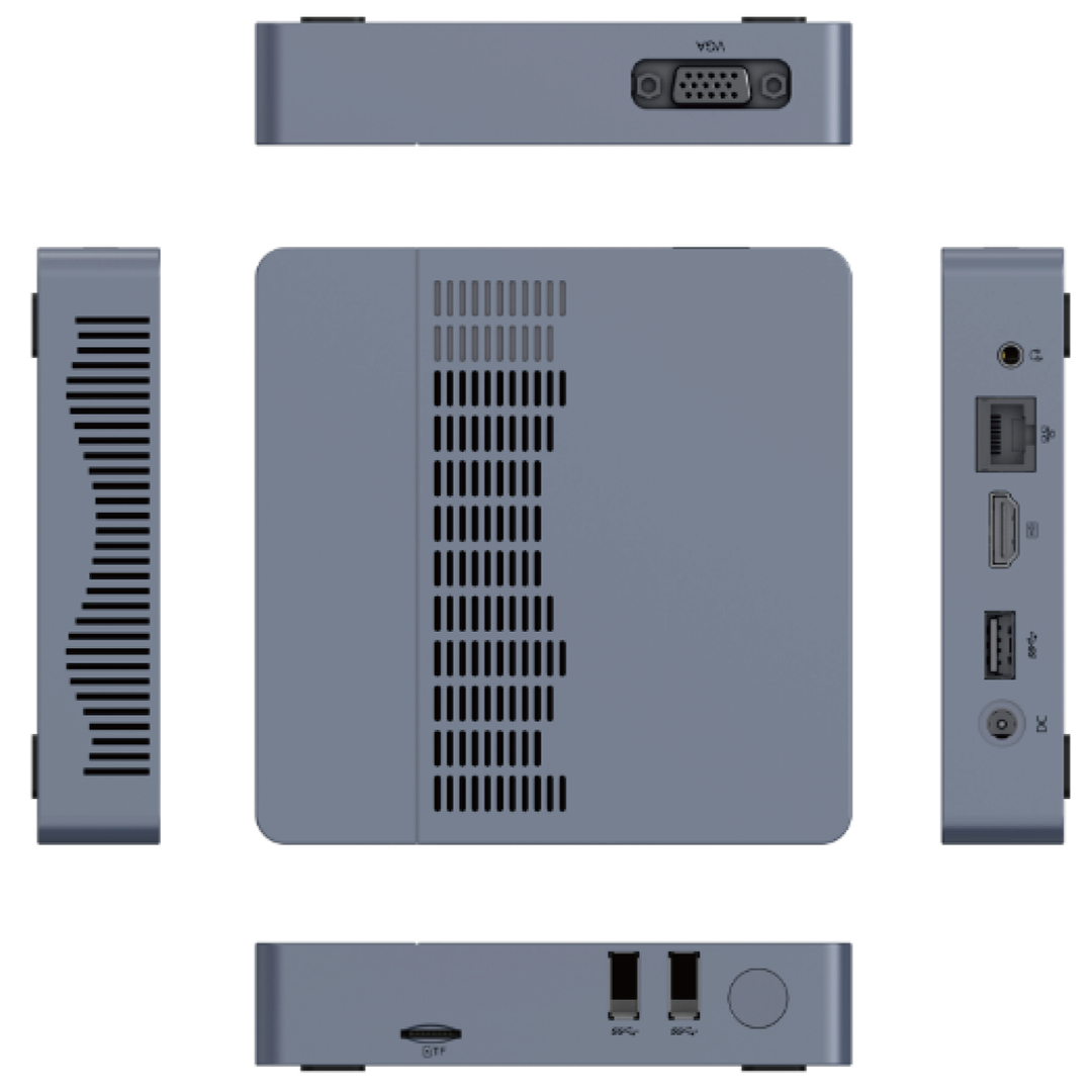 Crenet Mini PC Windows 10 Intel Gemini Lake N4000 ,MX-M2507 Mini Pc  8GB 128GB SSD