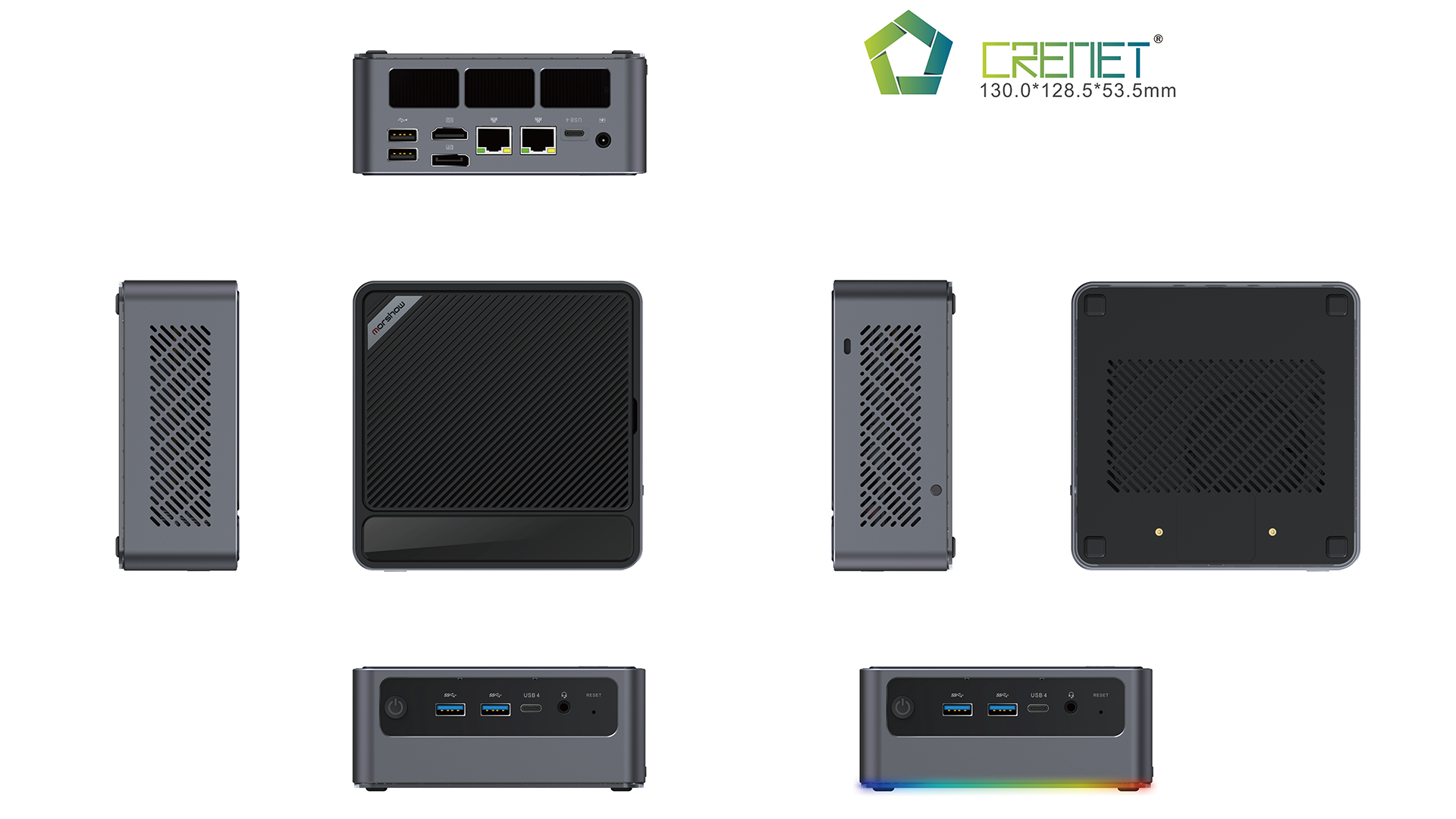 Crenet Mini PC Windows 11 /Linux Intel® Core™ Ultra 7 155H ,MX-MTB04 Mini Pc  32GB RAM 1TB SSD